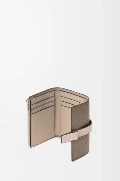 Loewe Small Vertical Wallet In Soft Grained Calfskin In Brown