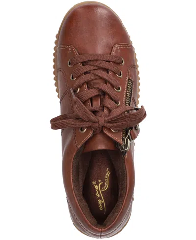 Easy Street Women's Novie Platform Sneakers In Brown