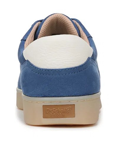Dr. Scholl's Women's Right On Round Toe Lace Up Sneakers In Blue