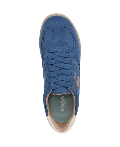 Dr. Scholl's Women's Right On Round Toe Lace Up Sneakers In Blue