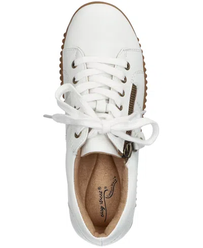 Easy Street Women's Novie Platform Sneakers In White
