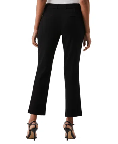 Rafaella Petite Classic Fit Clean Straight Leg Ankle Pants In Black