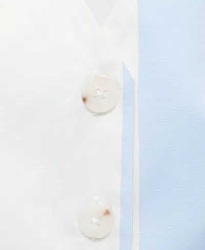 Mango Women's Striped Halter Vest In Blue