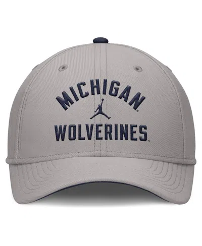 Jordan Men's Gray North Carolina Tar Heels Rise Prep Performance Flex Hat In Gray