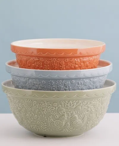 Mason Cash Set Of 3 Home To Roost Mixing Bowls In Multi