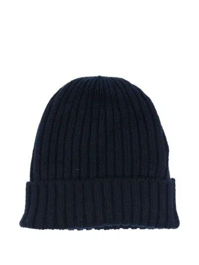 羊绒罗纹套头帽