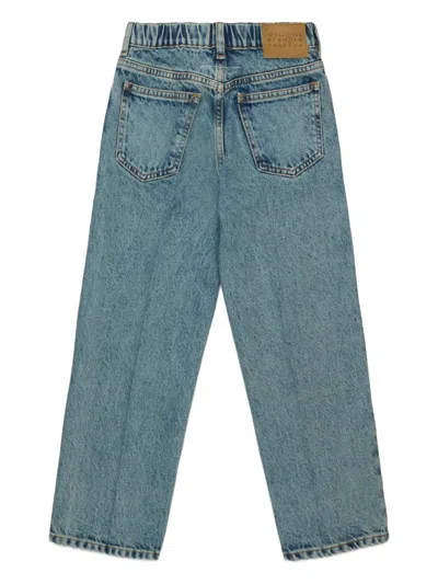 Mm6 Maison Margiela Kids Cotton Jeans In Blue