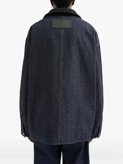Jil Sander Denim Jacket With Chest Pockets And Collared Neck In Blue