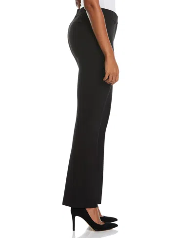 Rafaella Petite Classic Fit Clean Straight Leg Ankle Pants In Black