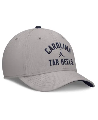 Jordan Men's Gray North Carolina Tar Heels Rise Prep Performance Flex Hat In Gray