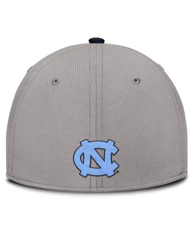 Jordan Men's Gray North Carolina Tar Heels Rise Prep Performance Flex Hat In Gray