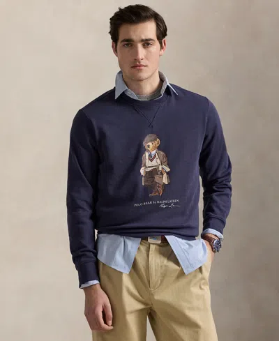 Polo Ralph Lauren Hoodie Man Ralph Lauren - Lscnm4 Long Sleeve Sweatshirt - Blue In Blue