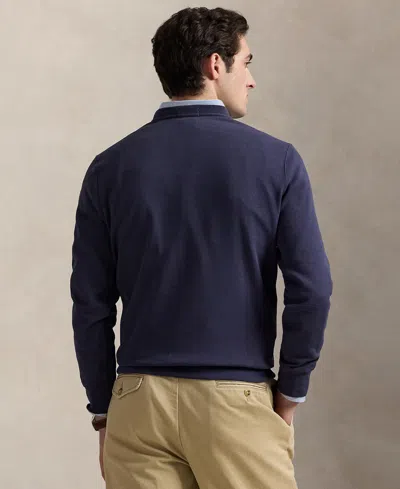 Polo Ralph Lauren Hoodie Man Ralph Lauren - Lscnm4 Long Sleeve Sweatshirt - Blue In Blue