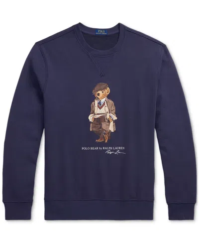 Polo Ralph Lauren Hoodie Man Ralph Lauren - Lscnm4 Long Sleeve Sweatshirt - Blue In Blue