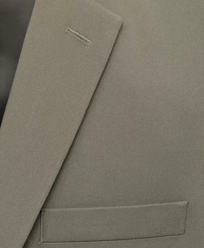 Mango Slim Fit Suit Jacket In Green