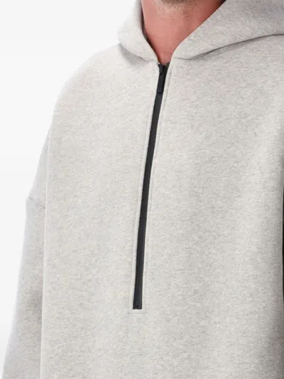 Fear Of God Athletics Half Zip Hoodie In Gray