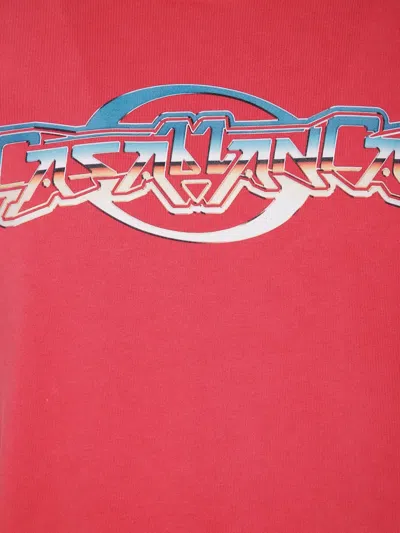 Casablanca Vince Satin Trousers In Red