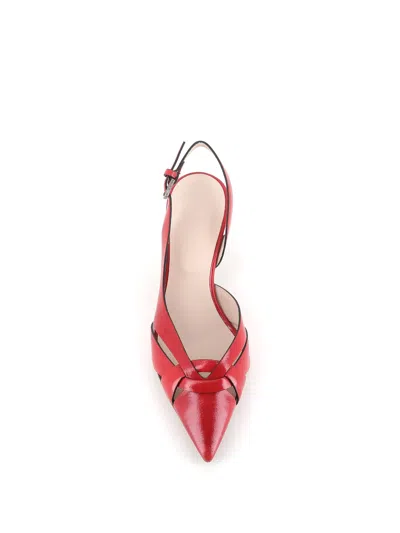 Del Carlo 60mm Décolleté Pumps In Red
