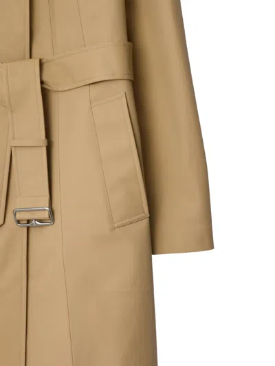 Burberry Mid-length Bonded Cotton Car Coat In Neutral