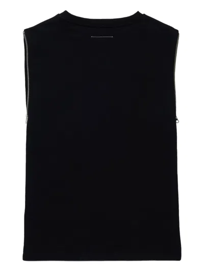 Mm6 Maison Margiela Numbers-motif Dress In Black