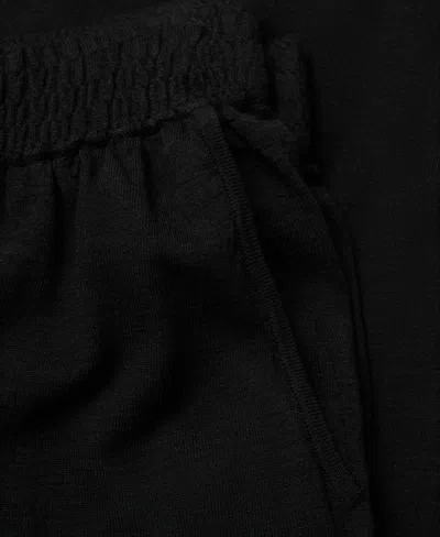 Mango Women's Fine Knit Straight Fit Pants In Black