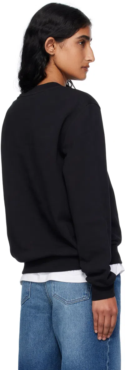Apc A.p.c. Sweat Standart Rue Madame Cotton Crew-neck Sweatshirt In Black