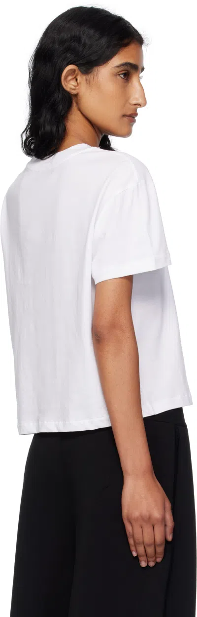 Apc Denise Logo Cotton  Jersey T-shirt In White