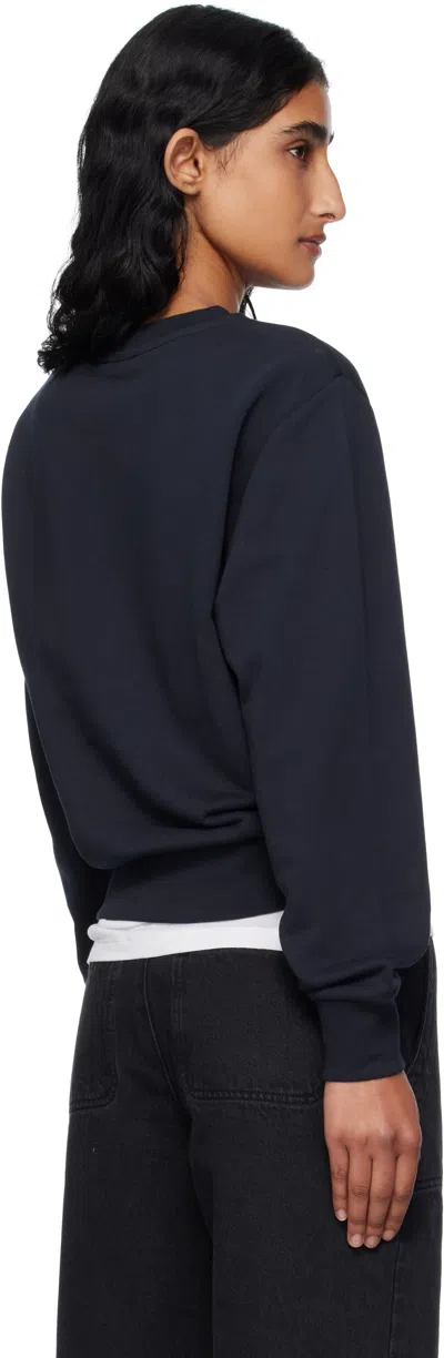 Apc A.p.c. Navy Blue Cotton Sweatshirt