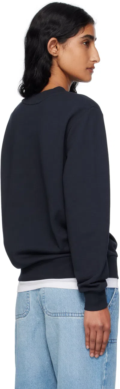 Apc Elisa Vpc Logo Sweatshirt In Inverted Print In Blue