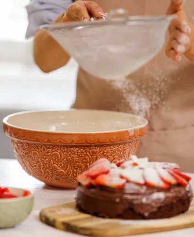 Mason Cash Home To Roost Mixing Bowl 9.75 In Orange