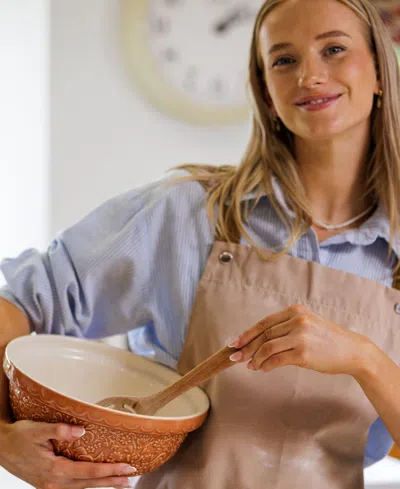 Mason Cash Home To Roost Mixing Bowl 9.75 In Orange