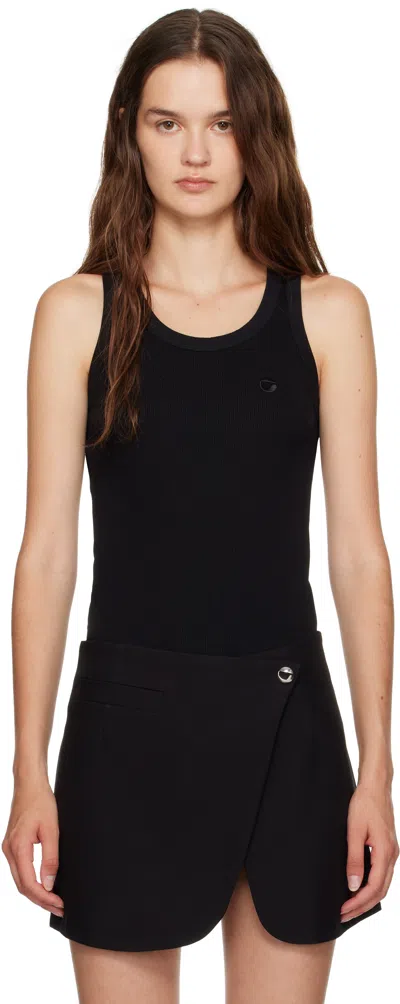 Coperni Back Scoop Neck Sleeveless Top In Black