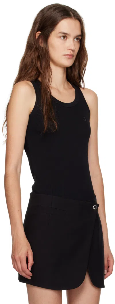 Coperni Back Scoop Neck Sleeveless Top In Black