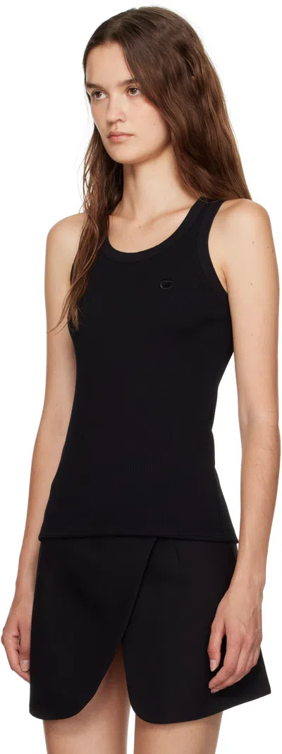 Coperni Back Scoop Neck Sleeveless Top In Black