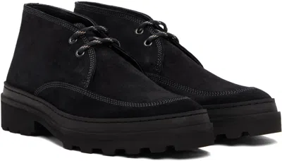 Apc Black Clem 2.0 Desert Boots In Black