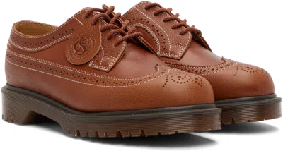 Dr. Martens Tan 3989 Brogue Derbys In Brown