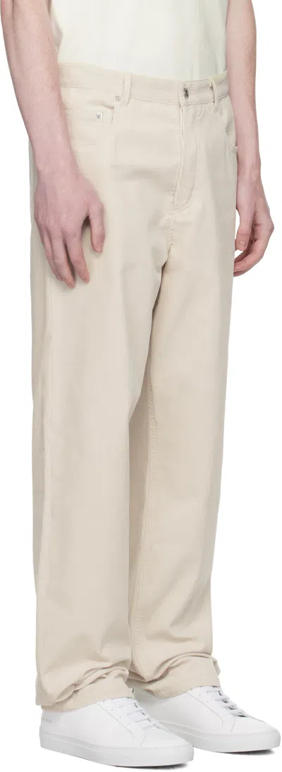 Apc Off-white Standard Trousers In Neutral