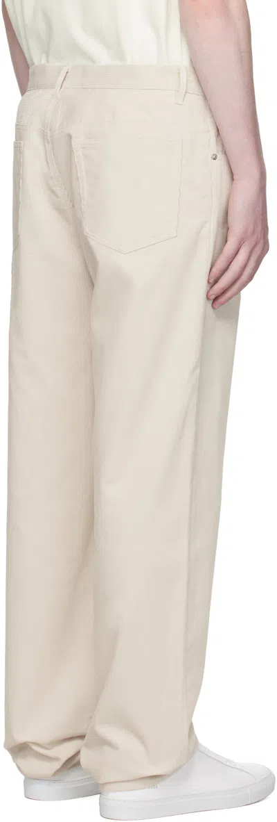 Apc Off-white Standard Trousers In Neutral