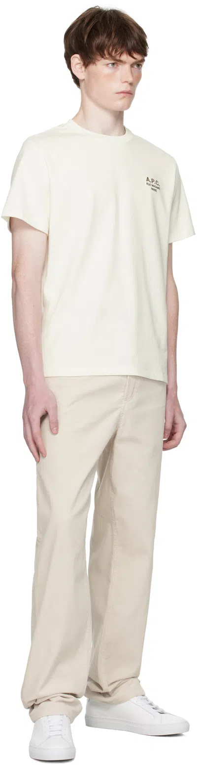 Apc Off-white Standard Trousers In Neutral
