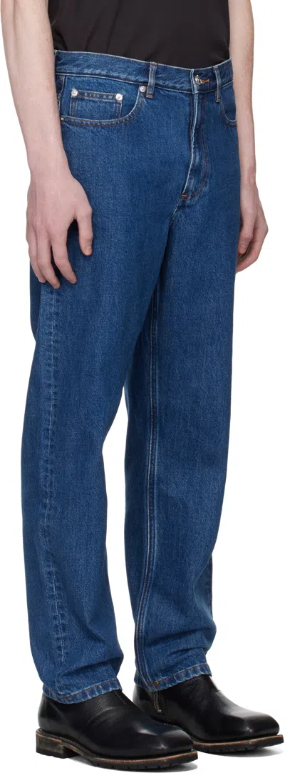 Apc A.p.c. Relaxed Jeans In Blue