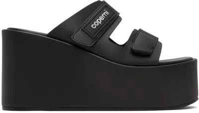 Coperni 'patch Wedge Sandal' Wedges In Black