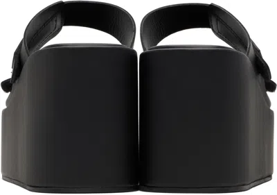 Coperni 'patch Wedge Sandal' Wedges In Black