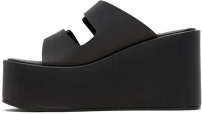 Coperni 'patch Wedge Sandal' Wedges In Black