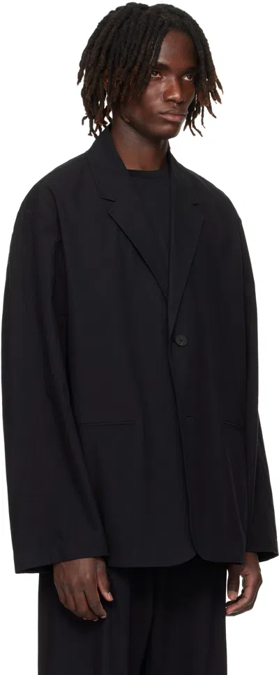Studio Nicholson Button Blazer In Black