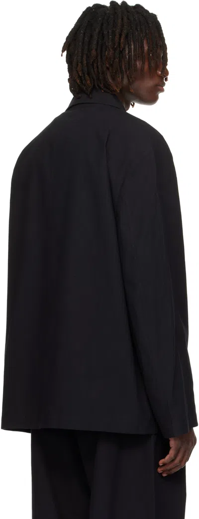 Studio Nicholson Button Blazer In Black