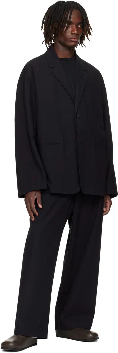 Studio Nicholson Button Blazer In Black