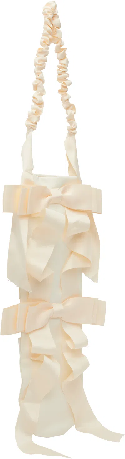 Gohar World Off-white Baguette Bag In Neutral