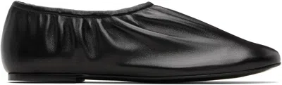 A.p.c. Black Swan Slip-on Ballerina Flats In Black