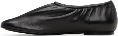 A.p.c. Black Swan Slip-on Ballerina Flats In Black