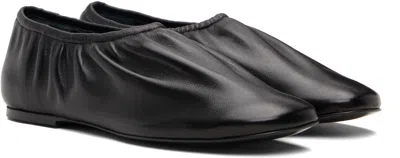 A.p.c. Black Swan Slip-on Ballerina Flats In Black
